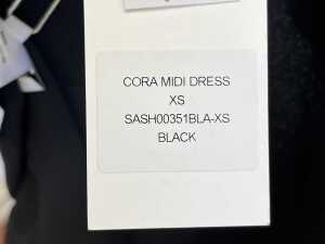 Sasha Therese Cora Midi Dress in black, size XS - 5