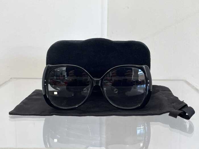 Designer style sunglasses in black