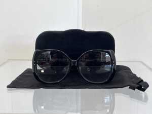 Designer style sunglasses in black