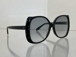 Designer style sunglasses in black - 2