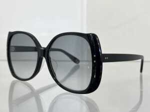 Designer style sunglasses in black - 3