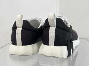 Designer style sneakers in white, black and orange, size EU 44 - 4