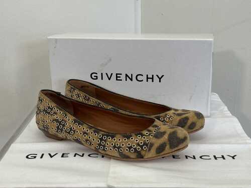 Designer style flats in Leopard, size EU 36
