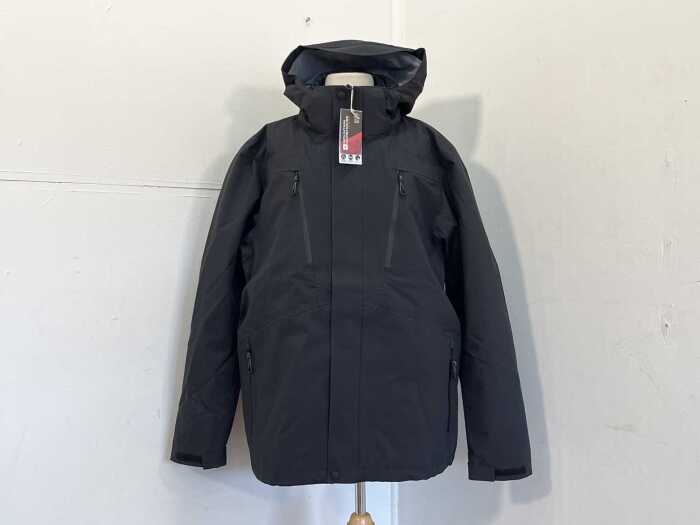 Mountain Warehouse Zenith III Extreme Men's 3-in-1 Waterproof Jacket in Black, size L