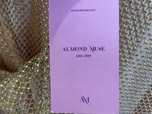 Almond Muse Isabella dress in gold, size S - 6