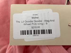 Mother The Lil Goodie Goodie Tee in Wag and Wheel Pink Icing, size S - 4