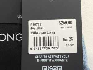 Nobody Denim Milla Jean Long in 90's Blue, size 26 - 5