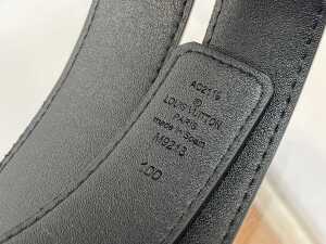 Designer style belt in black and grey - 3