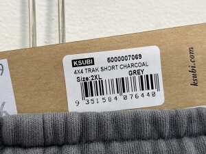 Ksubi 4X4 Trak Short in Charcoal Grey, size 2XL - 5