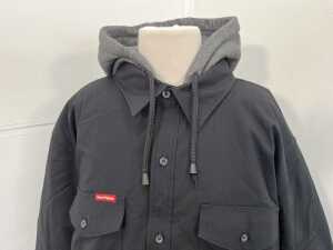 Hard Yakka Quilted Shacket in Black, size 3XL - 2