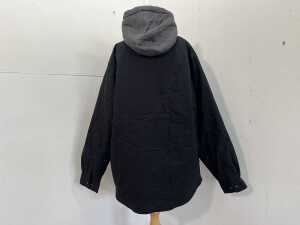 Hard Yakka Quilted Shacket in Black, size 3XL - 4