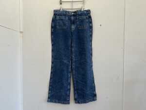 Sportscraft Allegra Patch Pocket Jean in Mid Wash, size 12