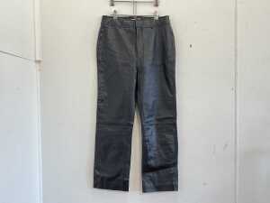 Sofia Irina Leather Pants in Black, size 12
