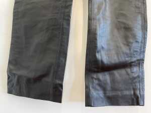 Sofia Irina Leather Pants in Black, size 12 - 3