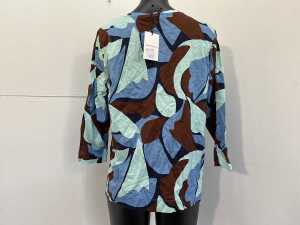 Sportscraft Geo 3/4 Merc Tee in Multi, size M - 4