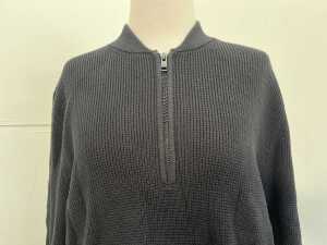 Saba Angus Men's Quarter Zip in Black, size S - 2