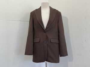 Atmos&Here Lina Oversized Blazer in Chocolate, size 6