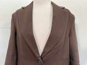 Atmos&Here Lina Oversized Blazer in Chocolate, size 6 - 2