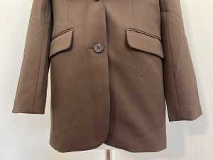 Atmos&Here Lina Oversized Blazer in Chocolate, size 6 - 3