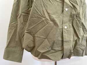 Saba Ethan Poplin Men's Casual Shirt in Khaki, size M - 3