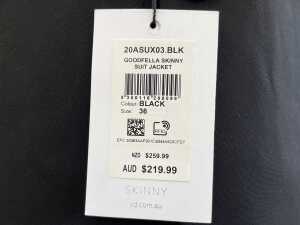 yd. Goodfella Skinny Suit Jacket size 36 & Dress Pant size 30, in black - 5