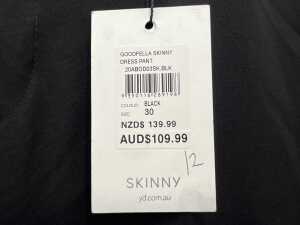 yd. Goodfella Skinny Suit Jacket size 36 & Dress Pant size 30, in black - 6