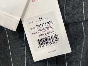 Cue Pinstripe Hourglass Blazer, size 14 - 5