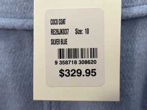 Review Coco Coat in Silver Blue, size 10 - 5