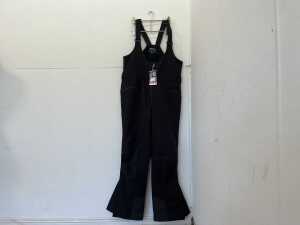 Mountain Warehouse Bib Front Women's Softshell Ski Pant in black, size 12