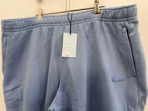 Nike NOCTA Fleece CS Tracksuit Bottoms in Work Blue/Polar, size XXL - 2