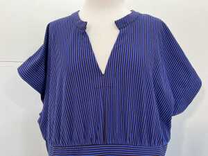 Elk Evve Dress in Chocolate and Cobalt, size 18 - 2