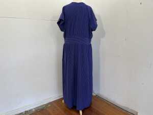 Elk Evve Dress in Chocolate and Cobalt, size 18 - 4