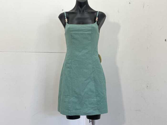 Azzurielle Farrow Strappy Mini Dress in Mint, size 8