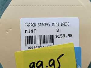 Azzurielle Farrow Strappy Mini Dress in Mint, size 8 - 5