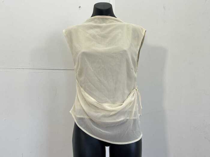 One Mile Kendal Top in Pale Yellow, size S