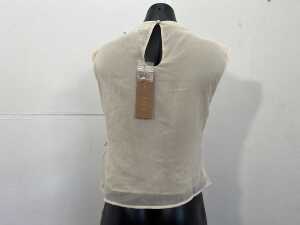 One Mile Kendal Top in Pale Yellow, size S - 4