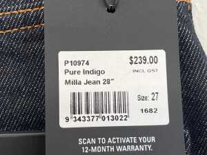 Nobody Denim Milla Jean 28" in Pure Indigo, size 27 - 5