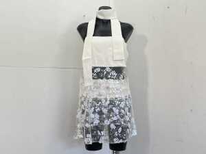 Desero Jacare Marbella set in Blanche, top size S, skirt size M