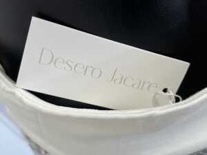 Desero Jacare Marbella set in Blanche, top size S, skirt size M - 5