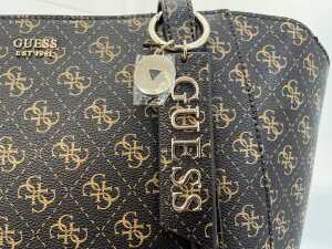 Guess Brown Logo Naya Tote Bag and Mini Pouch - 6