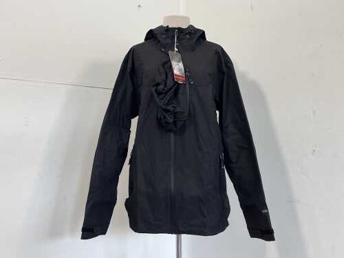 33,000ft Packable Rain Jacket in black, size M