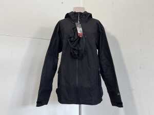 33,000ft Packable Rain Jacket in black, size M