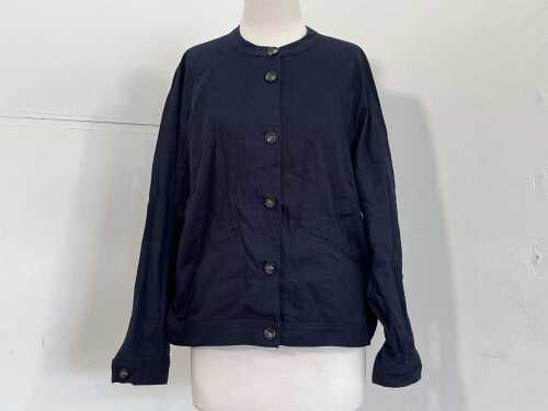 Yarra Trail Figo Jacket in Navy, size 14