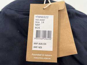 Yarra Trail Figo Jacket in Navy, size 14 - 5