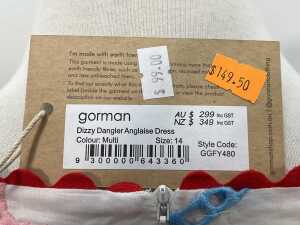 Gorman Dizzy Dangler Anglaise Dress in Multi, size 14 - 5