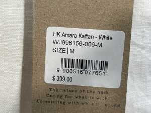 Husk Amara Kaftan in white, size M - 6