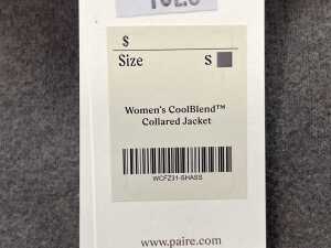 Paire Women's CoolBlend Collared Jacket in Shadow, size S - 5