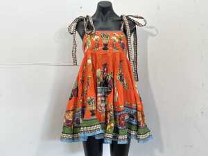 Alemais Rocco Sundress Mini in Orange, size 12