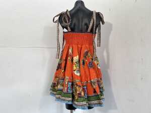Alemais Rocco Sundress Mini in Orange, size 12 - 4