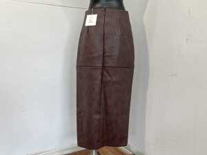 Sheike Jules Midi Skirt in Cocoa, size 8 - 4